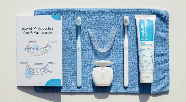 مراقبت و نگهداری از ارتودنسی نامرئی