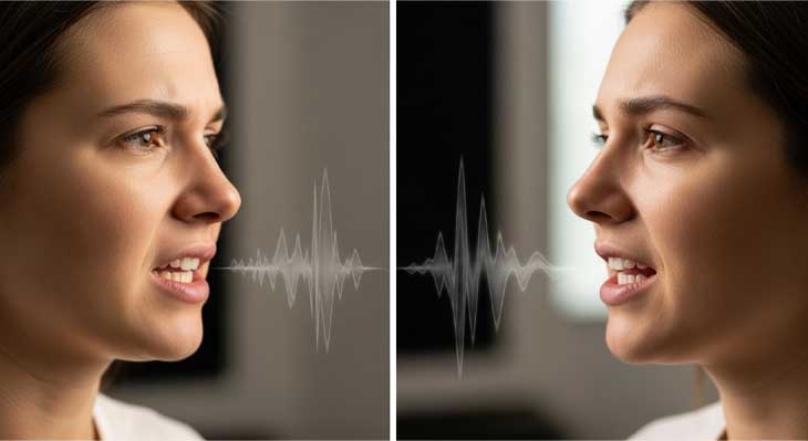 تاثیر جراحی فک بر صدا